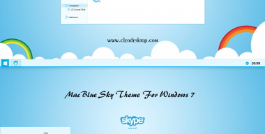 Mac Blue Sky Theme Windows 7