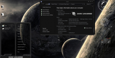 Windows 8.1 theme Dark Universe