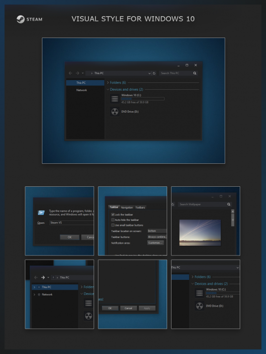 Steam VS - Темы для windows 10
