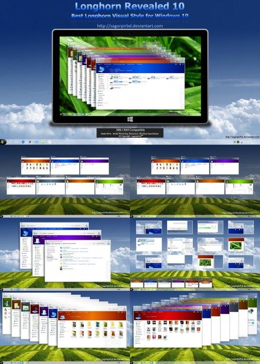 Longhorn Revealed 10 - Темы для windows 10