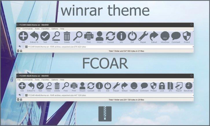 FCOAR WinRAR theme - WinRAR Скины Темы