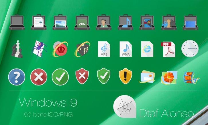 Windows 9 Icons - Иконки для Windows