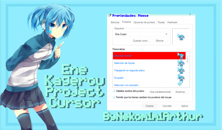 Ene Kagerou Project - Курсоры для Windows