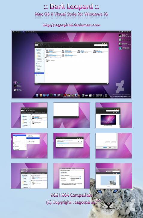 Dark Leopard - Темы для windows 10