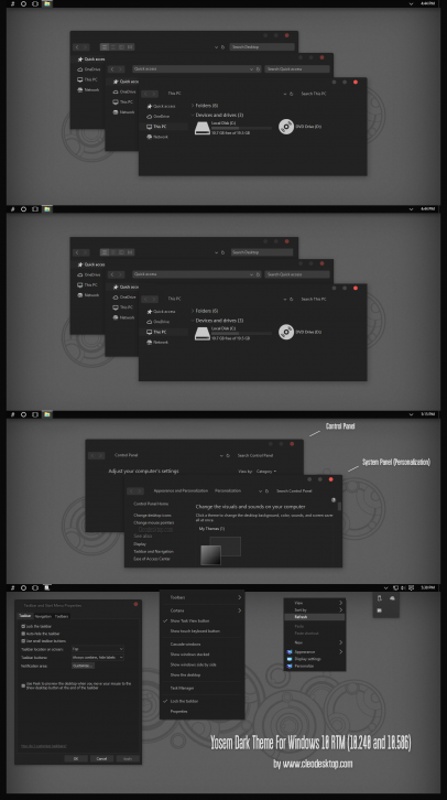 Yosem Dark - Темы для windows 10