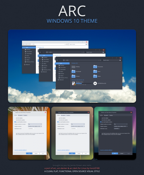 Arc - Темы для windows 10