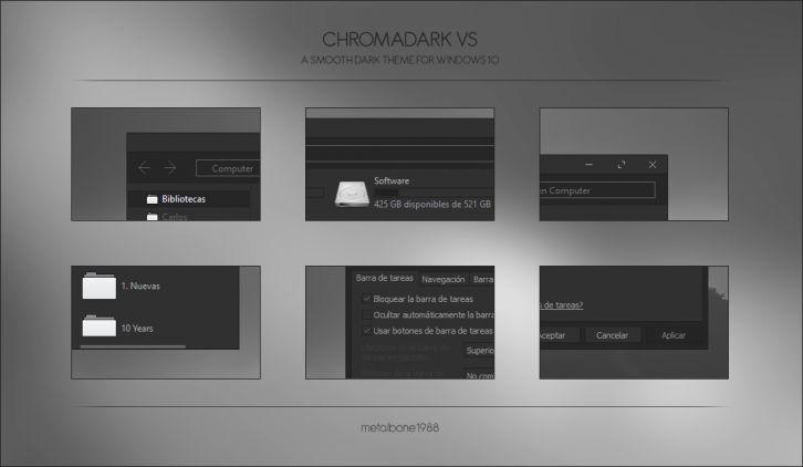 Chromadark VS - Темы для windows 10