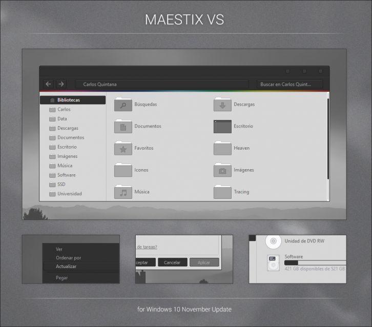 Maestix VS - Темы для windows 10