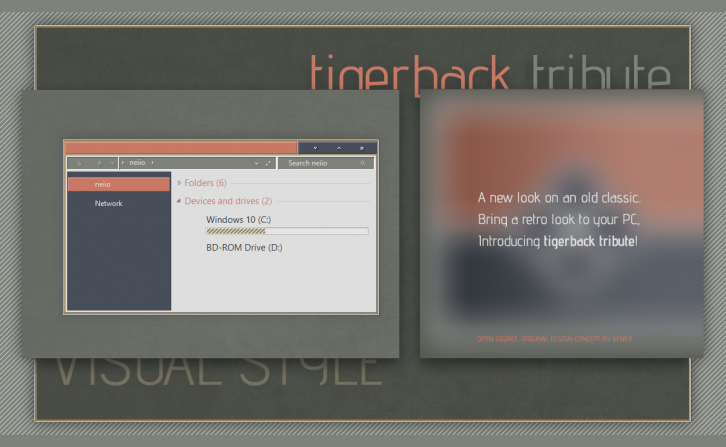 tigerback tribute - Темы для windows 10