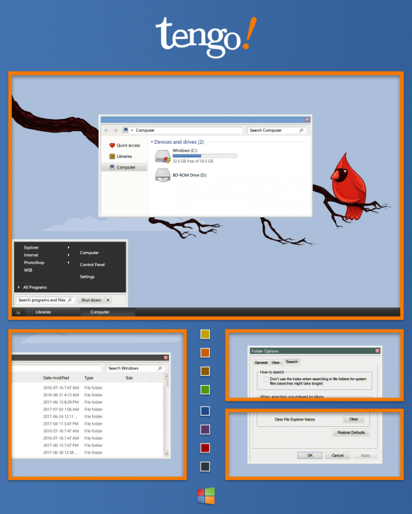Tengo - Темы для windows 10