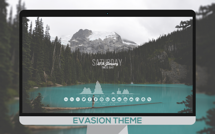 Evasion Theme - Rainmeter Скины Темы