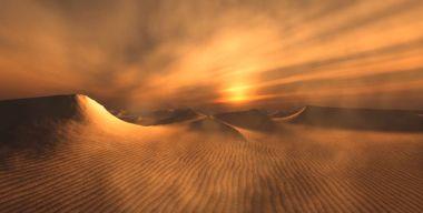 Sandstorm in Desert