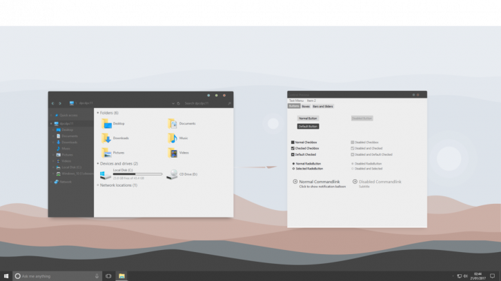 Simplify 10 Dark Colorful - Темы для windows 10