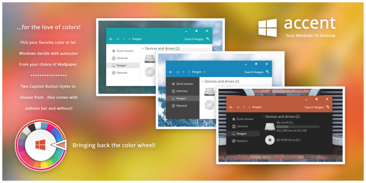 Accent - Темы для windows 10