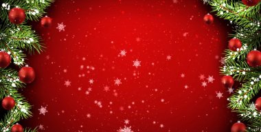 Christmas red background