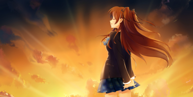 Setsuna Ogiso at sunset - White Album 2