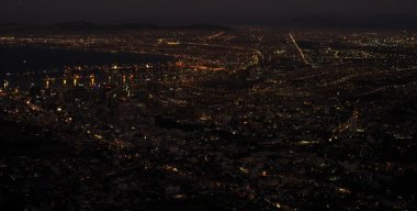 Cape Town Night View from Table Mountain