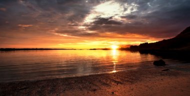 Seaside sunset