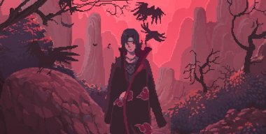 Itachi Crows Genjutsu Pixel