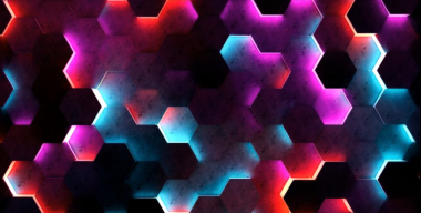 Colorful hexagonal design