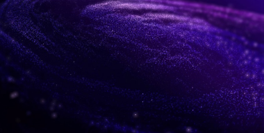 Vortex of purple glowing particles