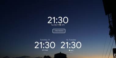 Simple Clock Rainmeter Skin