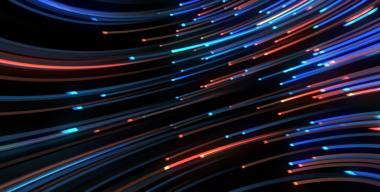 Flying colorful neon lines 4k
