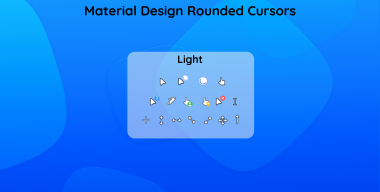 Material Design Rounded Light Cursors