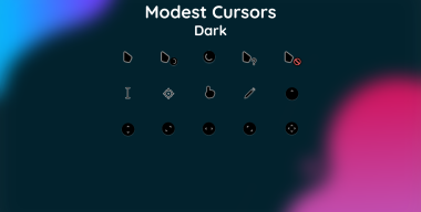 Modest Dark Cursors