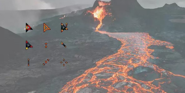 Volcanic lava