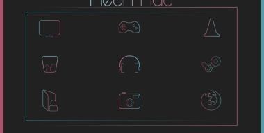 Neon Flat Icon Pack