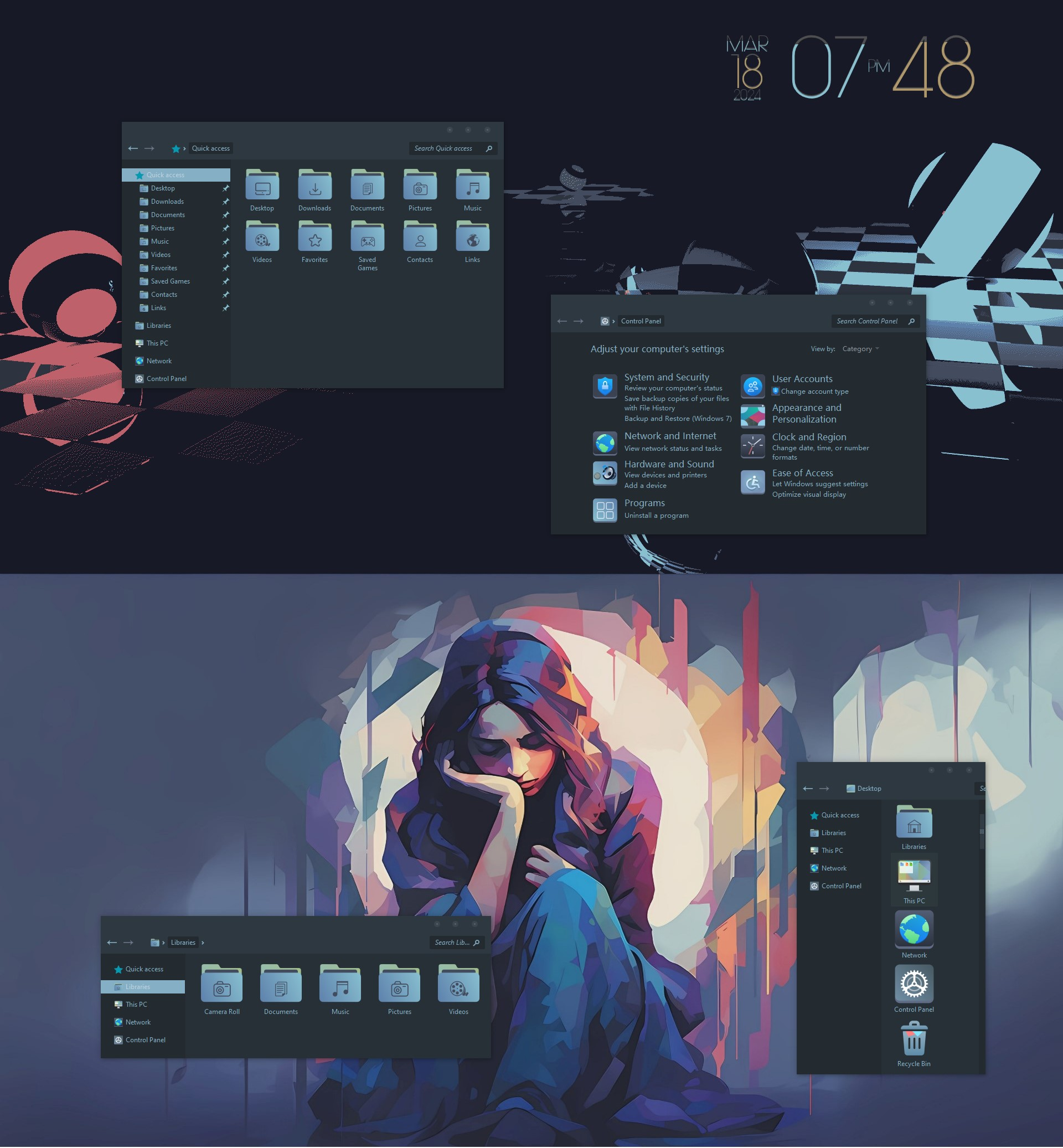 Aura Dark Icons - Иконки для Windows