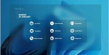 Windows 11 Frost Glass UI