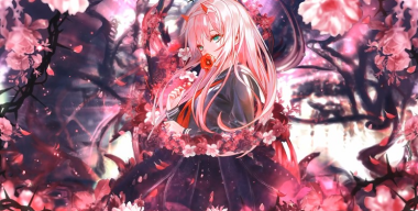 Zero Two и цветы