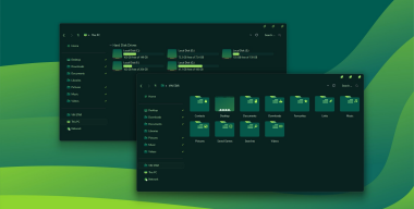 Green-fold Solid IconPack