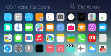 iOS 7 Flat Icons