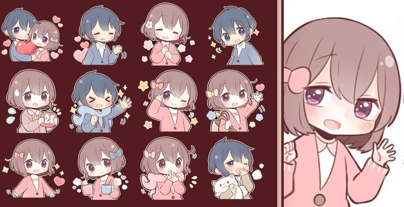 Boy & Girl - Эмодзи-статусы для Telegram, Twitch, ВК и ...