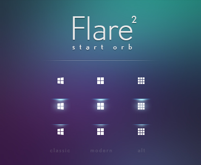 Flare 2 - Темы для кнопки ПУСК | Start Orbs for Windows