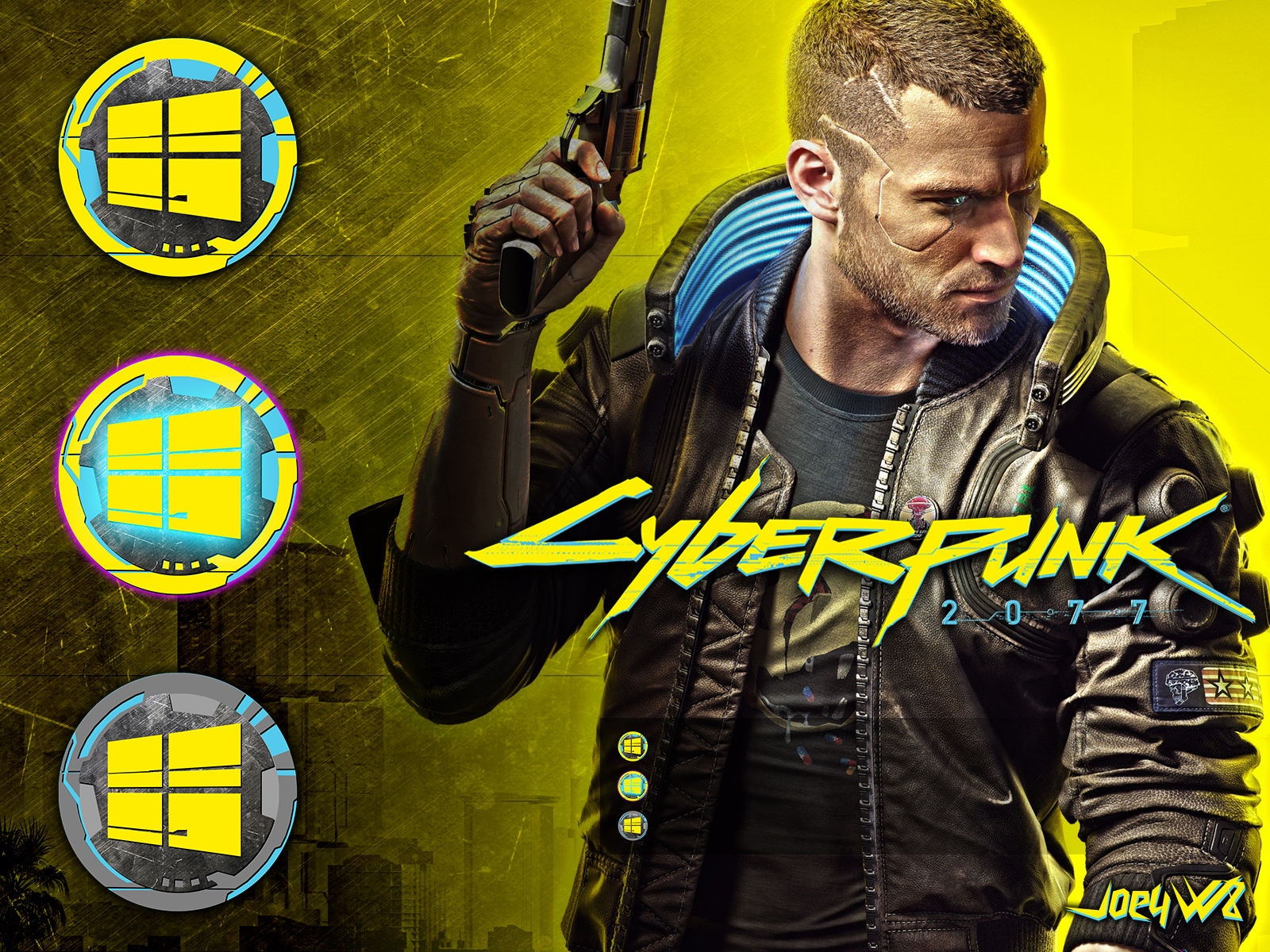 Cyberpunk 2077 - Кнопка ПУСК темы