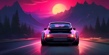 Porsche 911 Synthwave