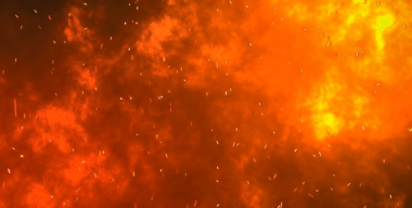 Огонь с искрами