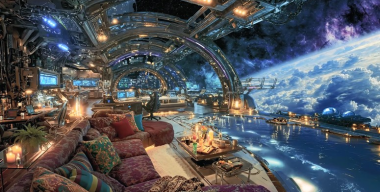 Футуристическая космическая станция