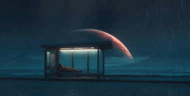 Космическая автобусная остановка