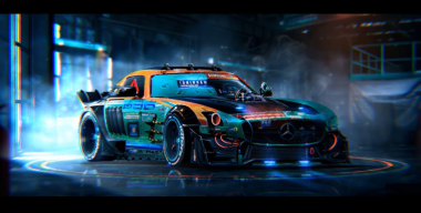 Mercedes-Benz в стиле Киберпанк
