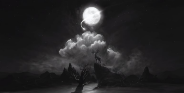 Параллакс глубины темного неба